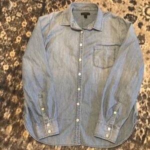 J crew chambray shirt button down 12